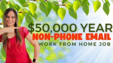 $45,000 to $50,000 Year NON-PHONE Email Customer Support Work From Home Job |No Degree |USA & CANADA