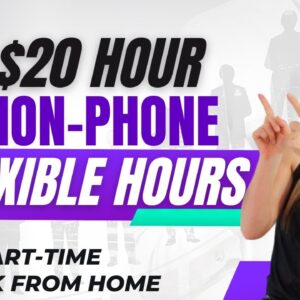 Part-Time Up To $20 Hour Non-Phone Flexible Hours Work From Home Job Maintaining Employee Records