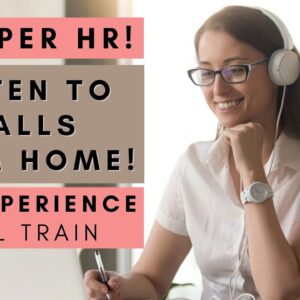 NO PHONE REMOTE JOB! *LISTEN TO CALLS* NO EXPERIENCE WILL TRAIN! NON PHONE WORK FROM HOME JOBS 2023