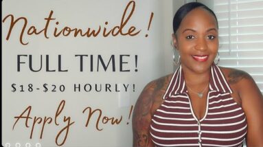 NATIONWIDE JOB! $18-$20 HOURLY! FULL TIME WORK FROM HOME JOB!