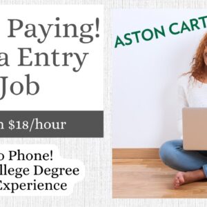 HIGH PAYING DATA ENTRY JOB | EARN $18/HOUR | NO DEGREE | REMOTE | PERFECT FOR INTROVERTS