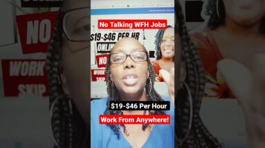 No Talking Jobs!!! $19-$46 Per Hour!!! Set Your Own Schedule| Hiring Now#shorts