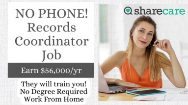 $56,000/YEAR ENTERING PATIENT INFO | NO PHONE | URGENTLY HIRING | NO DEGREE | WORK FROM HOME