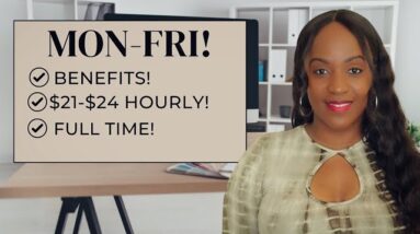 GET PAID $21-$24 HOURLY TO POST PAYMENTS! MON-FRI! FULL TIME WITH BENEFITS, NEW WORK FROM HOME JOB!