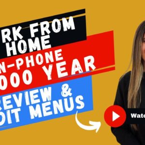 $45,000 To $53,000 Year Non-Phone Work From Home Job Reviewing & Editing Menus With No Degree | USA