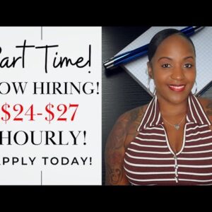 PART TIME! $24-$27 PER PER HOUR! NEW WORK FROM HOME JOB HIRING RIGHT NOW!