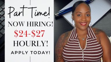PART TIME! $24-$27 PER PER HOUR! NEW WORK FROM HOME JOB HIRING RIGHT NOW!