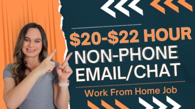 $20 To $22 Hour NON-PHONE Email & Chat Customer Experience Work From Home Job 2023 | No Degree