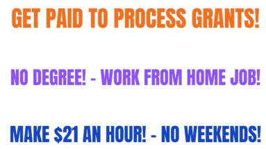 Get Paid To Process Grants | No Degree Work From Home Job | $21 An Hour - No Weekends Work At Home