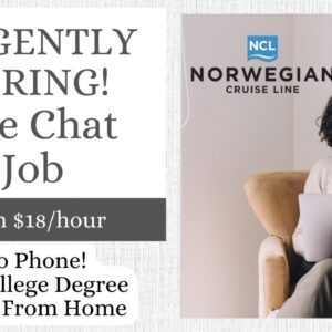 URGENT HIRE! NON-PHONE LIVE CHAT JOB | WORK FROM HOME | NO DEGREE | MINIMAL EXPERIENCE