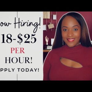 WORK MONDAY-FRIDAY! GET PAID  $18-$25 HOURLY! FULL TIME WORK FROM HOME JOB AVAILABLE NOW!