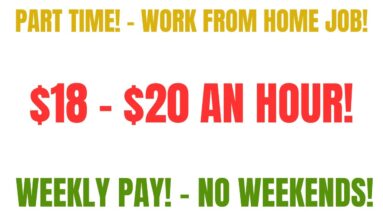Part Time Work From Home Job | No Degree $18-$20 An Hour Weekly Pay No Weekends Online Job