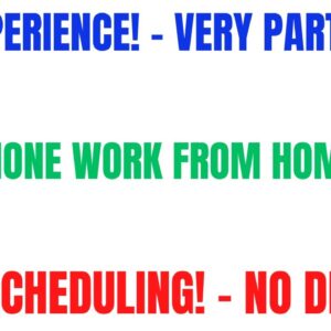 No Experience - Work From Home Job | Non Phone Online Job | Very Part Time | Set Your Own Schedule