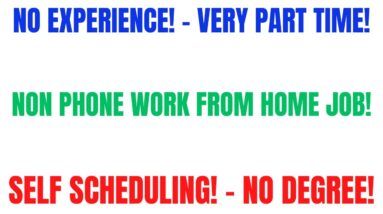 No Experience - Work From Home Job | Non Phone Online Job | Very Part Time | Set Your Own Schedule