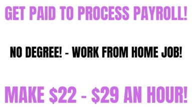 Get Paid To Process Payroll | Work From Home Job | Make $22-$29 An Hour | Remote Job Hiring Now
