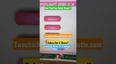 Get Paid For Hotel Stays!!! www.twochickswithasidehustle.com #workfromhomejobs #workathomejobs