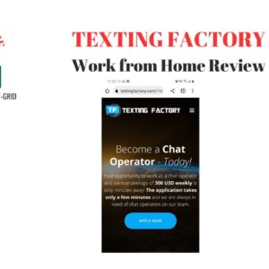 TEXTING FACTORY Work from Home Job Review