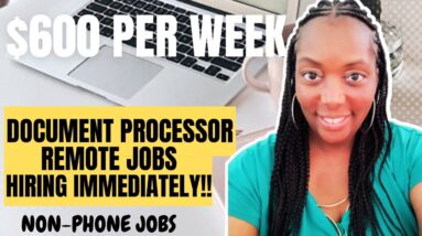 They Hire Immediately!! $600 Per Week!!! No Degree Jobs| Non Phone Jobs