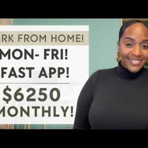 $6250 MONTHLY PAY! MON-FRI SCHEDULE! VERY FAST APPLICATION! NEW WORK FROM HOME JOB!