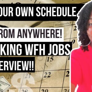 No Talking WFH Jobs Set Your Own Schedule!! Anyone Can Do This!!! $720 Per Week or More