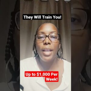 They Will Train You!! $1,000 Per Week| Paid Training| Non Phone Remote Jobs#shorts