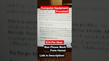 They Will Train You!!! $960 Per Week!!! Computer Provided!!! Hiring Immediately!!#shorts