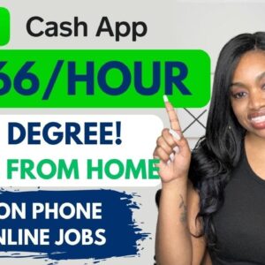 $43-$66 HOUR NON PHONE WORK FROM HOME JOB I CASH APP NO DEGREE REQUIRED APPLY WITH CONFIDENCE!