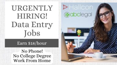 $18 PER HOUR DATA ENTRY JOBS | URGENTLY HIRING | NO DEGREE | WORK FROM HOME | PERFECT FOR INTROVERTS