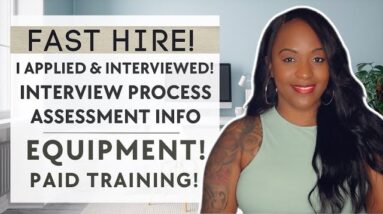 *FAST HIRE* THEY RESPONDED QUICK! PAID TRAINING & EQUIPMENT! FULL TIME WORK FROM HOME JOB!