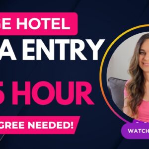 HUGE Hotel Chain Hiring A DATA ENTRY Clerk To Work Remotely From Home | $18 To $25 Hour | No Degree