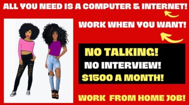 Work When You Want! $1500 A Month Answering  Questions No Talking Just Need An Internet & Computer