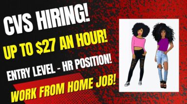 Cvs Hiring! Up To $27 An Hour! + Equipment! Work From Home Job | Entry Level HR Online Job Hiring