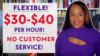 Another One! $30-$40 HOURLY FLEXIBLE Side Hustle! NO TALKING or PHONE CALLS! NEW Work From Home Job!