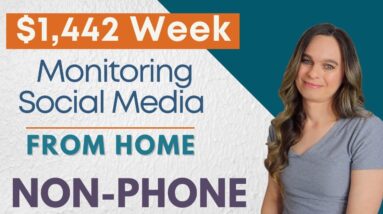 $1,250 To $1,442 Week Non-Phone Work From Home Job Scheduling & Monitoring Social Media Posts | USA