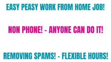 Easy Peasy Non Phone Work From Home Job Flexible Work At Home Jobs Get Paid To Remove Spam