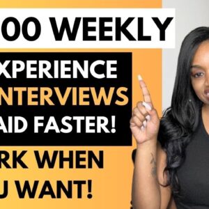 NEW! 4 REMOTE JOBS ⬆️$1600 WEEKLY PAY *NO INTERVIEWS* & NO TALKING WORK FROM HOME JOBS I HIRES FAST!