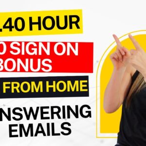 $21.40 Hour + $500 Sign On Bonus | Answering Emails From Home | Non-Phone | No Degree Needed
