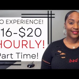 $16-$20 Hourly, PART TIME! NO Experience NEEDED! New Work From Home Job