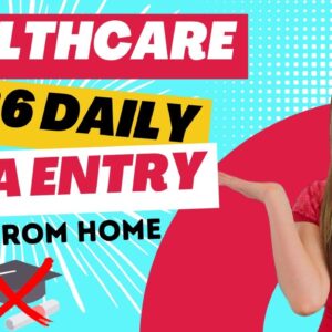 HEALTHCARE Data Entry $136 DAY Work From Home Job 2023 | Equipment Provided | No Degree Needed | USA