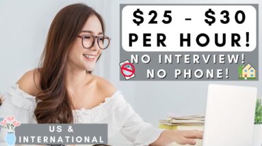 NO TALKING REMOTE JOB! $25-$30 PER HOUR! NO INTERVIEW OR RESUME! NON PHONE WORK FROM HOME JOB 2023