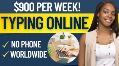 $900/WK REMOTE TYPING JOBS ONLINE: DATA ENTRY WORK AT HOME JOBS 2023