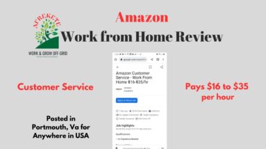 Amazon Pays $16 to $35 per hour |Customer Service Work from Home Review