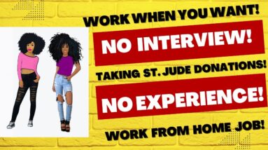 Work When You Want! - Get Paid To Take St. Jude Donations! No Interview Work From Home Job