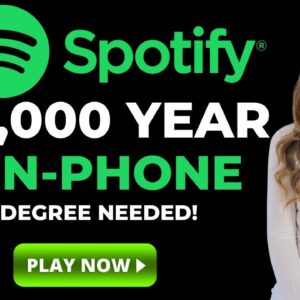 SPOTIFY Non-Phone High Paying Administrative Work From Home Job |$96,000 To $121,000 Year |No Degree