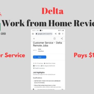 Delta Pays $18 to $19 per hour | Customer Service Work from Home Review
