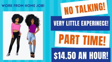 No Talking Work From Home Job Very Little Experience! Part Time! $14.50 An Hour Online Job Hiring