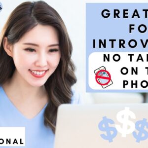 NO TALKING ON THE PHONE! NO RESUME OR INTERVIEW REMOTE JOB * NON PHONE WORK FROM HOME JOBS 2023
