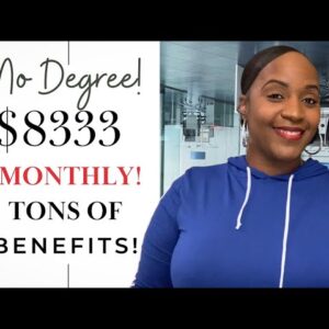 No DEGREE Needed! $8333 Per MONTH! TONS of BENEFITS! Full Time Work From Home Job!
