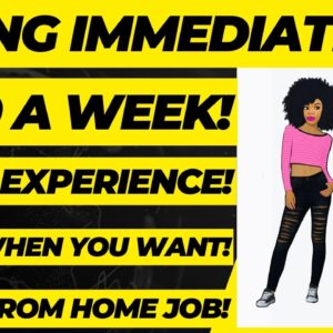 Hiring Immediately!  Work When You Want! $640 A Week! Little Experience Work From Home Job