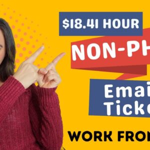 $18.41 Hour NON-PHONE Email & Tickets Billing Support Work From Home Job 2023 | No Degree Needed